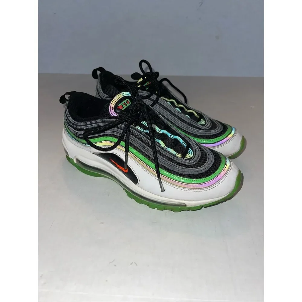 Nike Air Max 97 “City Pride Dallas” Size 7Y - Black/Green - (CI4427-001) A41‎